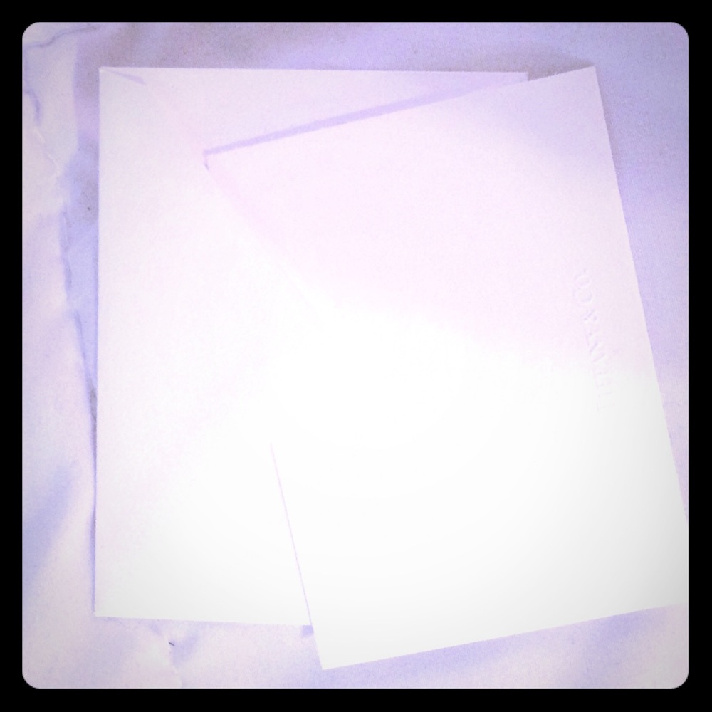 Tiffany & Co stationary notecards & envelopes